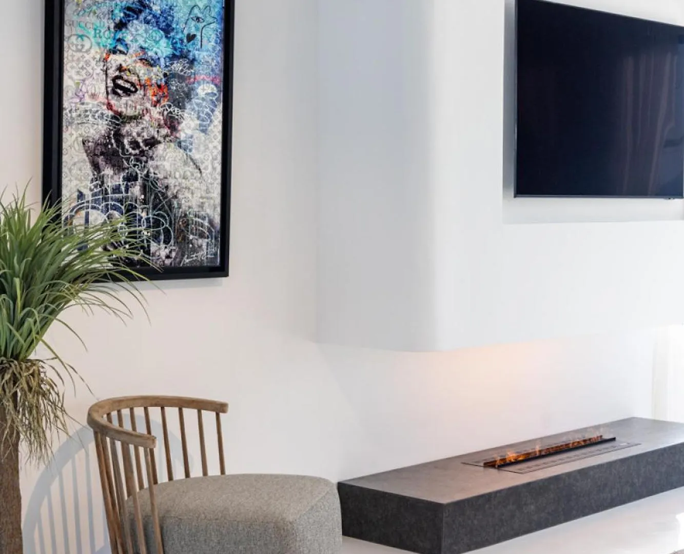 Mykonos Town Black Villa With Cave Heated Pool יוון