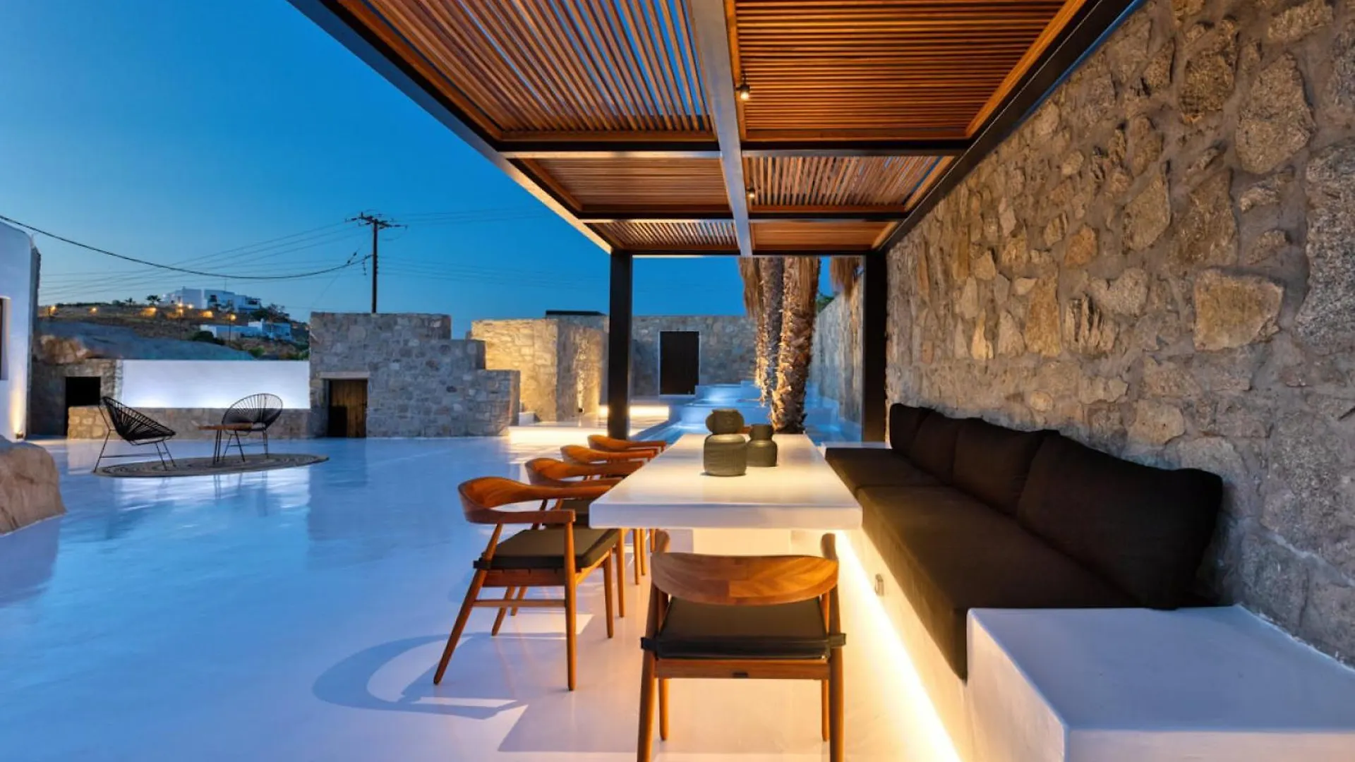 Mykonos Town Black Villa With Cave Heated Pool Mykonos Town