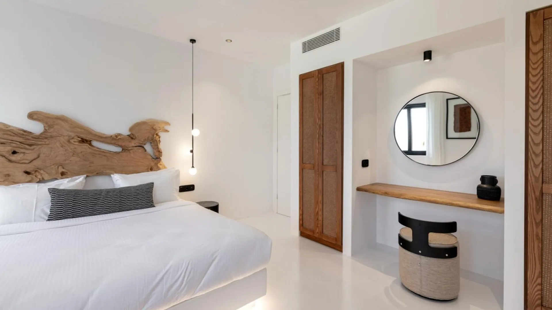 Mykonos Town Black Villa With Cave Heated Pool