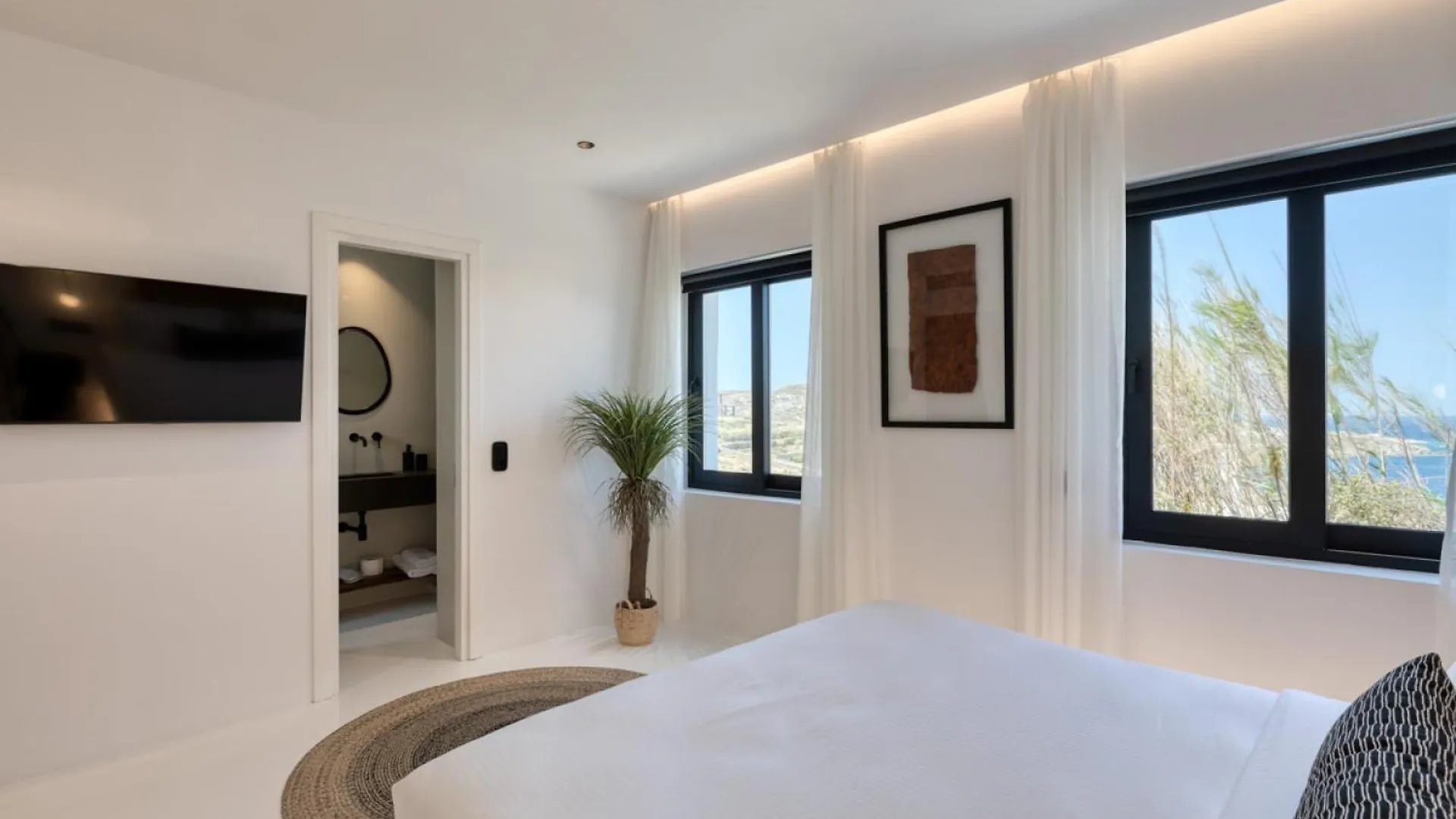 Mykonos Town Black Villa With Cave Heated Pool  Mykonos Town