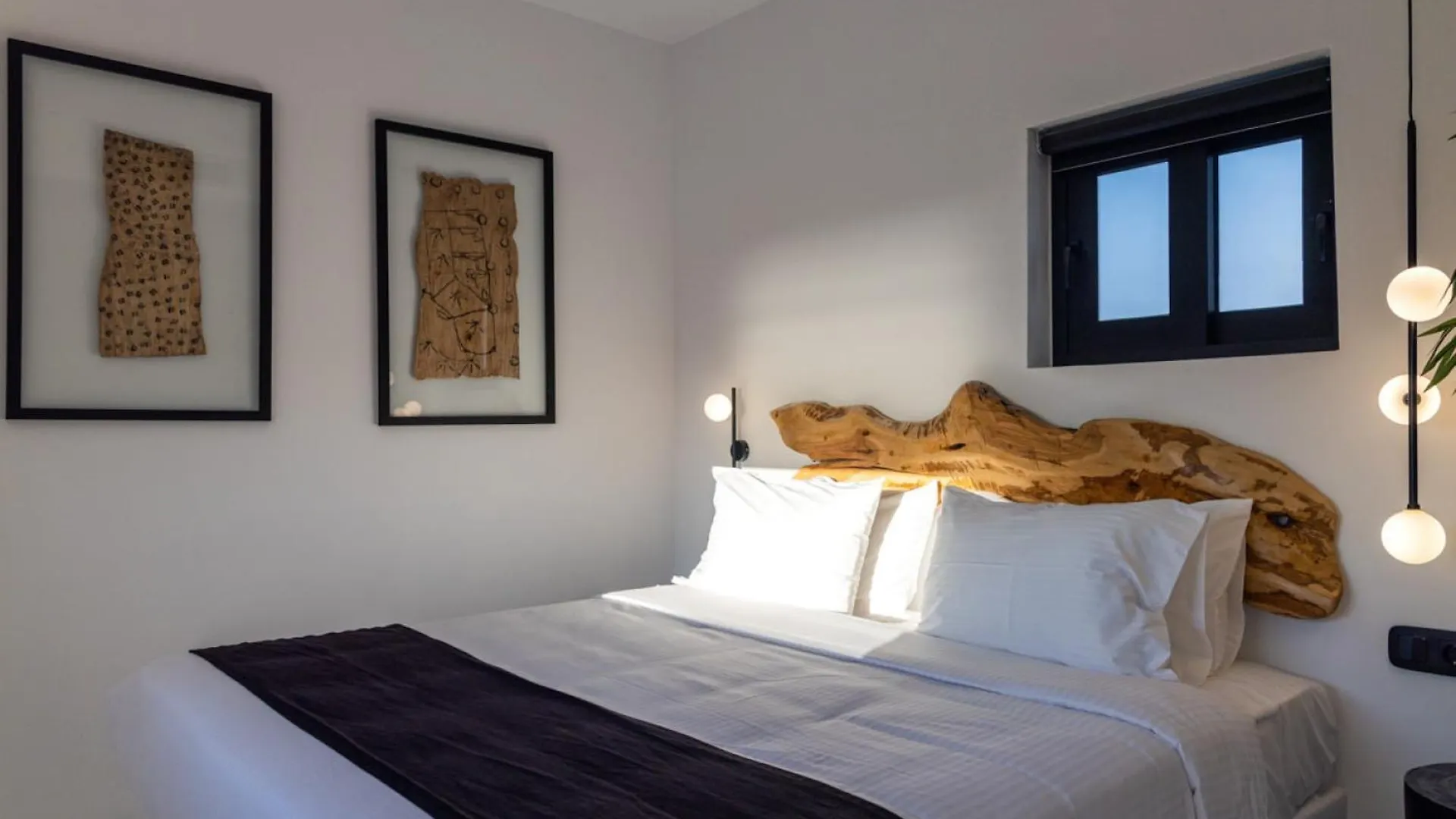 Mykonos Town Black Villa With Cave Heated Pool