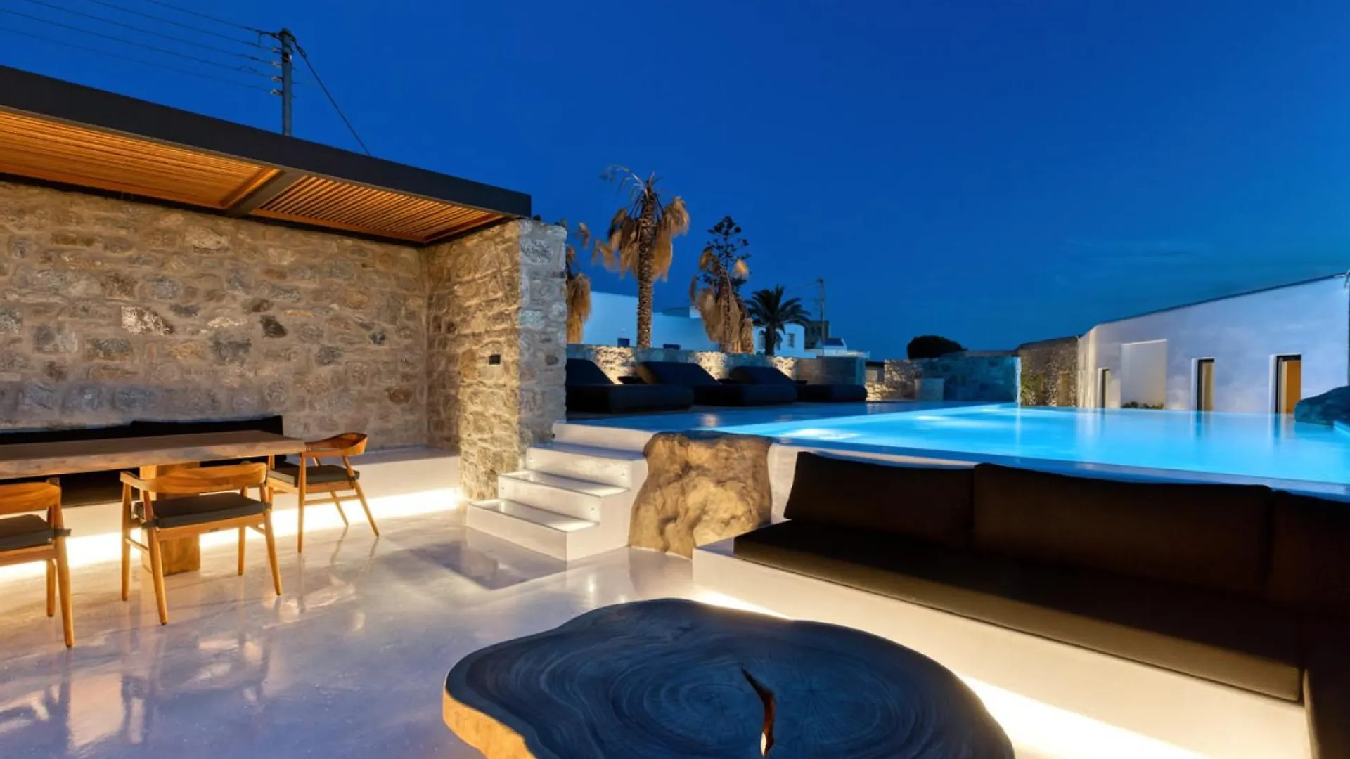 Mykonos Town Black Villa With Cave Heated Pool 0*, Mykonos Town יוון